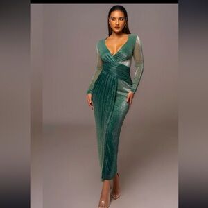 *** Brand New Never Worn*** JLUXLABEL GREEN DRESS